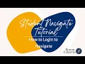 Student Navigate Tutorial How to Log In to Navigate