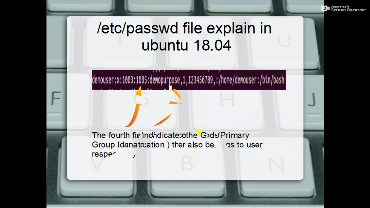 /etc/passwd file explain in linux (ubuntu 18.04 LTS)