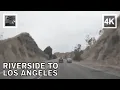 Driving California State Highway Route 60 Riverside to Los Angeles