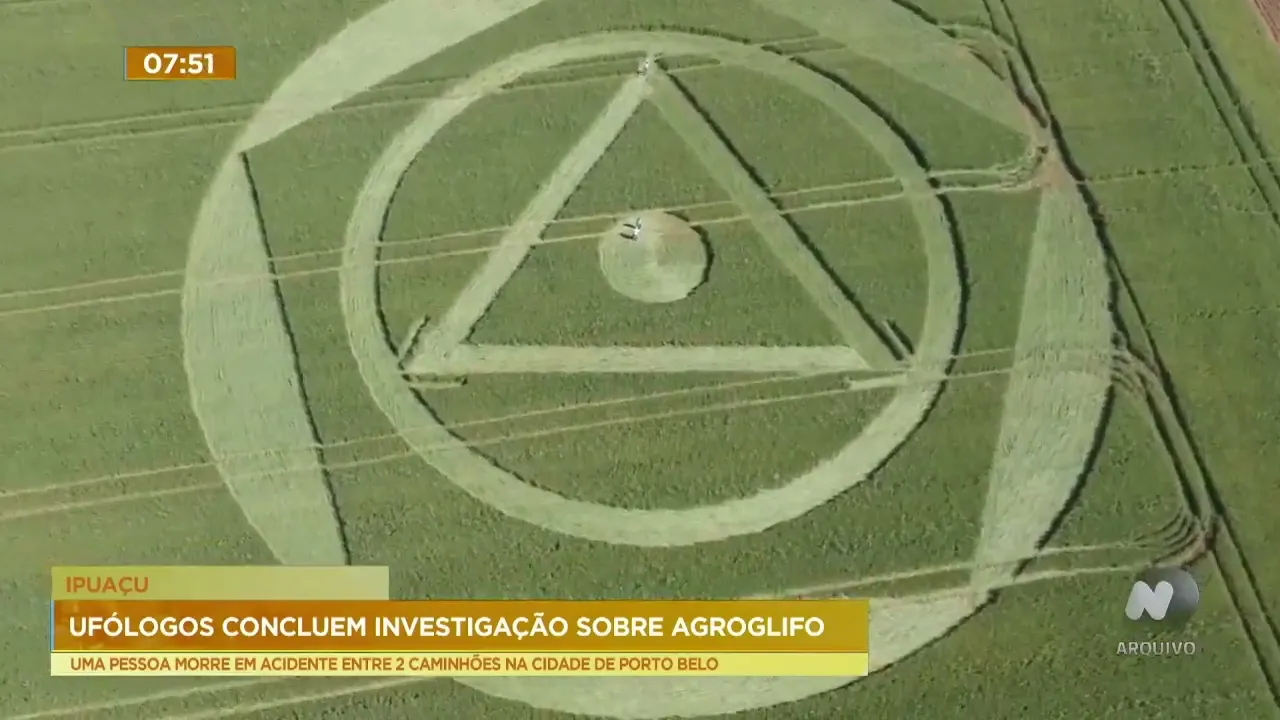 Mistério de agroglifo em Ipuaçu tem novidade após conclusões de ufólogos