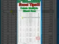 Excel Tips 8 Delete Multiple Row