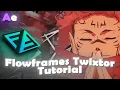 Flowframes tutorial After effects Smooth twixtor Amv