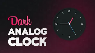 JavaScript Analog Clock CSS Neumorphism UI design