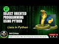 Lists in Python Lecture 17 OOP Using Python BSc Hons CS University of Delhi DU CS Hub