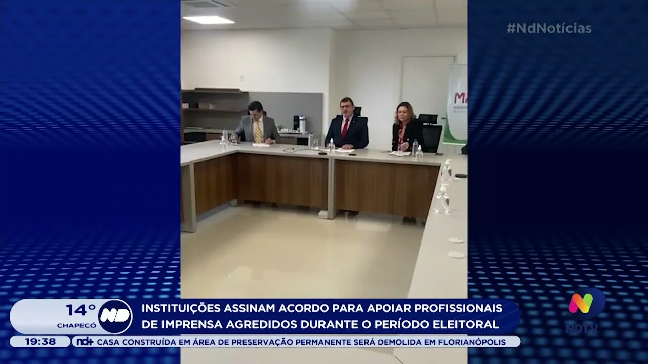 Instituições fazem acordo de apoio a profissionais de imprensa agredidos durante o período eleitoral