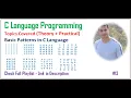 Basic Patterns in C Language Part 1 C Programming