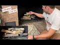 Utheer Gas Fireplace Log Set 10Pc Ceramic Wood Logs