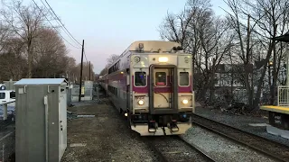 MBTA Lowell Line Trains at West Medford March 11 2025