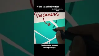 How to paint water Drawing digital art tutorial ipad drawing fanart procreate