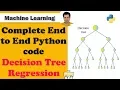 Complete End to End Python code for Decision Tree Regression