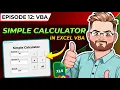 Excel VBA UserForm Calculator Episode 12 Complete Input Error Checking Guide
