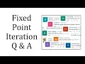 Fixed Point Iteration Q A