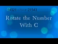 Rotate number with C