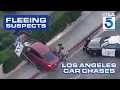 LA police chase robbery suspects more pursuits from 2025 Los Angeles Car Chases