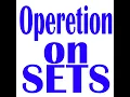 Operations on Sets Union Intersection Difference Symmetric difference Complement