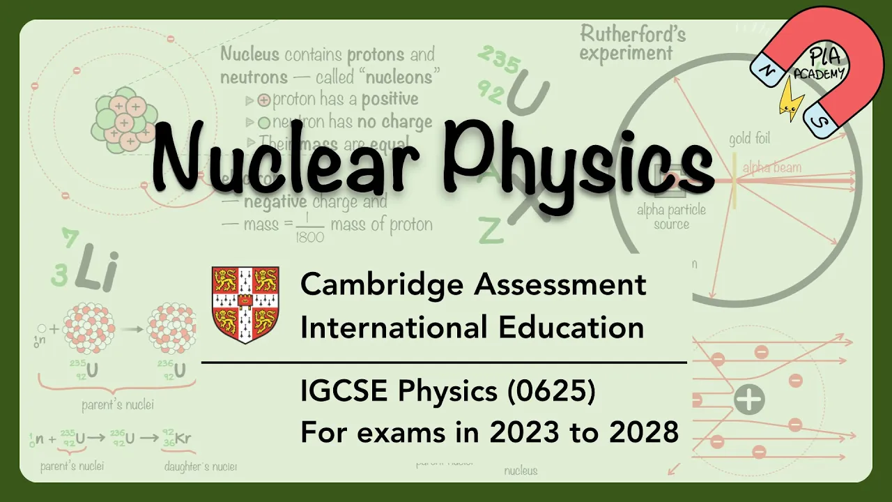 Cambridge IGCSE Physics 0625 Unit 5 Nuclear Physics Revision #igcse_physics