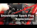 Snowblower Spark Plug Replacement Change