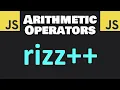 JavaScript ARITHMETIC OPERATORS in 8 minutes