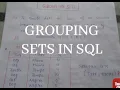 GROUPING SETS with GROUP BY IN SQL