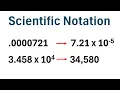 Scientific Notation and Standard Form Practice Problems