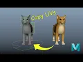 How to Copy UVs to a rigged object in Maya Python