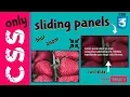 Sliding Panel Cards ONLY CSS No Javascript