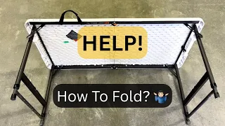 How to fold this Lifetime 4ft Adjustable Table