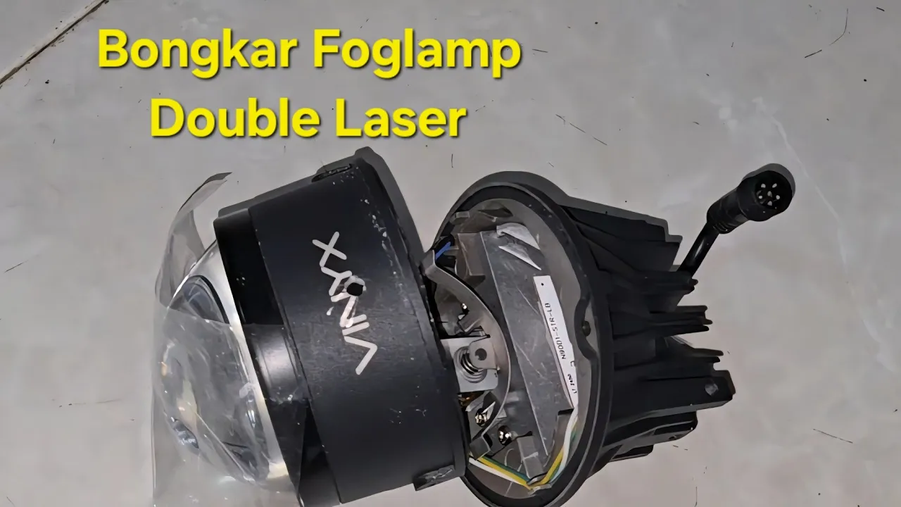 Bongkar foglamp biled Vinyx Q4 laser dan pasang demon eyes rgb Bongkar foglamp biled Vinyx Q4 laser dan pasang demon eyes rgb