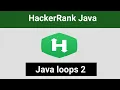 Java loops 2 HackerRank Solution