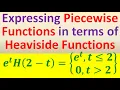Expressing a Piecewise Continuous Function in terms of Heaviside Function Part 2 of 3