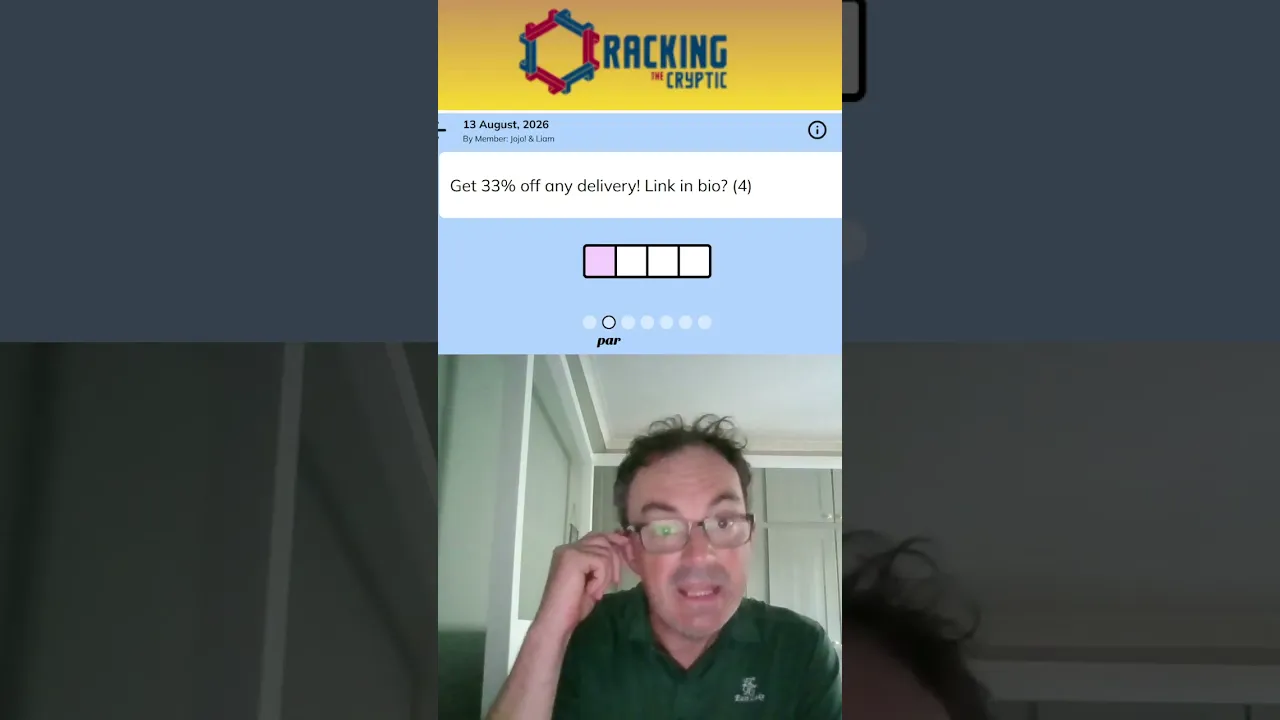 MinuteCryptic in a Minute - 13 August 2026 - 3 Minutes Just!