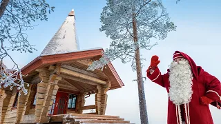 Santa Claus Cottage in Porovaara Reindeer HIl in Rovaniemi, Lapland Finland home of Father Christmas
