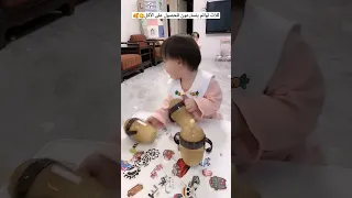 ثلاث توائم يتسارعون للحصول على الأكل ثلاث توائم كيوت كيوت Lovelybaby Cute اكسبلور بيبي 