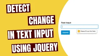 Detect Change In Text Input Using JQuery - HowToCodeSchool com