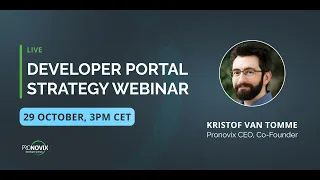 DevPortal Strategy webinar | 2024-10-29 | Pronovix
