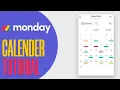Monday com Calendar Tutorial For Beginners 2025