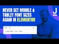 Never Set Mobile Tablet Font Sizes Again CSS Clamp Elementor