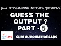 Java Programming String Interview Questions - Stringbuffer Comparison Java Guess the Output Part 5