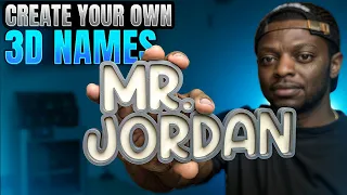 CREATE Your Own 3D Printed Name Plates Easily