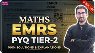 EMRS Tier 2 2026 PYQs and Complete Solution By Nitesh Sir Part 1