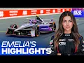 Emelia Hartford gets behind the wheel of Formula E s race car EVO Sessions best moments
