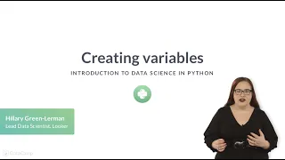 Python Tutorial Creating variables