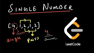Single Number LeetCode 136 Coding Interview Question