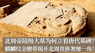 北周帝陵级大墓为何立着唐代墓碑？6个天井空前绝后 麒麟纹金腰带与青铜器揭开北周贵族奢靡一角《探索·发现》 《世纪考古大发现》第二季（59） |  中华国宝