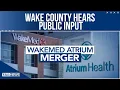 Possible WakeMed-Atrium merger Wake County commissioners hear public input