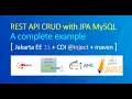 REST API CRUD application with JPA CDI
