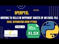 Excel Automation Tutorial - 10 Writing Data to Different Sheets of Same Excel openpyxl Python