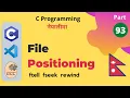 File Positioning ftell fseek rewind C Programming Tutorials in Nepali
