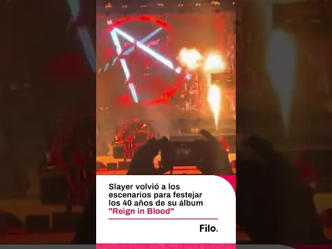 Slayer volvió a los escenarios para celebrar los 40 años de "Reign in Blood"