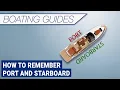 How to remember port and starboard